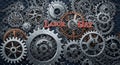 Labor Day Gears Royalty Free Stock Photo