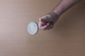 Concept image of flipping a coin.