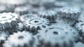 Conceptual image of gears meshing together to represent stakeholder Royalty Free Stock Photo
