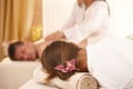 Conceptual image of getting massage Royalty Free Stock Photo