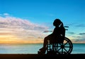 Conceptual image of a girl with a disability
