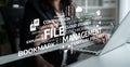 Detailed Conceptual Image of File Management and Data Organization for Digital Storage Solutions and Cloud Computing Royalty Free Stock Photo