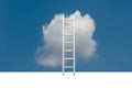 Conceptual image - ladder in the sky