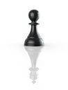 Conceptual image of magalomania or uniqe. Chess