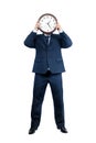 Conceptual image of a man-clock Royalty Free Stock Photo