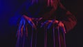 Conceptual Image of Mysterious Hands Controlling Strings Royalty Free Stock Photo
