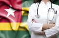 Conceptual image of national healthcare system in Togo