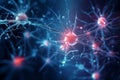 Conceptual image with neuron cell in abstract space Royalty Free Stock Photo