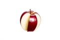 Conceptual image with red apple.