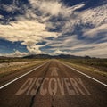 Conceptual Image of Road With the Word Discovery Royalty Free Stock Photo
