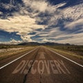 Conceptual Image of Road With the Word Discovery