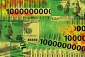 Conceptual image of several billion dollars Royalty Free Stock Photo