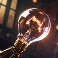 A conceptual image showcasing a light bulb as a metaphor for an innovative breakthrough