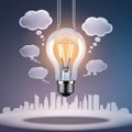 A conceptual image showcasing a light bulb as a metaphor for an innovative breakthrough