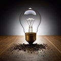 A conceptual image showcasing a light bulb as a metaphor for an innovative breakthrough