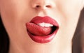 Conceptual image of a strawberry tongue