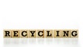 Conceptual image with the word Recycling