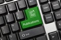 Conceptual keyboard - Publications green key