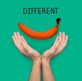 Dare to be different motivation poster Royalty Free Stock Photo