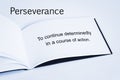 Perseverance Concept and Definition