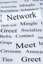 Network Concept in Words Royalty Free Stock Photo