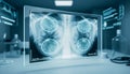 Conceptual medical image showing an x-ray view of lungs Royalty Free Stock Photo
