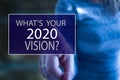 Conceptual message writing showing `2020`. Business photo showcasing go with regulations governing conduct.