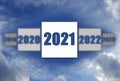 Conceptual message writing showing `2021`. Business photo showcasing go with regulations governing conduct.