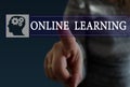 Conceptual message writing showing `online learning`. Business photo showcasing go with regulations governing conduct.