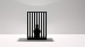 Conceptual Minimalism Striped Vase And Basket Lamp In Imaginative Prison Scenes