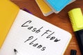 Conceptual photo about Cash Flow Plans with handwritten text