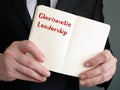 Conceptual photo about Charismatic Leadership with handwritten text