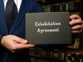 Conceptual photo about Cohabitation Agreement with written text