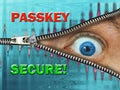 passkey code access security computers online internet danger fraud warning passwords Royalty Free Stock Photo