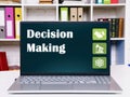 Conceptual photo about Decision Making with written phrase Royalty Free Stock Photo