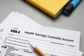 Conceptual photo about Form 5305-C Health Savings Custodial Account with written phrase