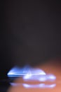 Conceptual photo of gas burners, gas CRISIS in the whole world Royalty Free Stock Photo