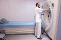 Conceptual photo of a hospital worker cleaning the ward