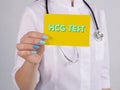 Conceptual photo about Human Chorionic Gonadotropin HCG TEST with handwritten text