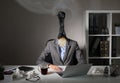 Conceptual photo illustrating burnout syndrome at work