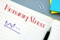 Conceptual photo about Measuring Stress with handwritten text