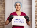 Conceptual photo about Occipital Neuralgia with written text