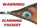 passkey code access security computers online internet danger fraud warning passwords Royalty Free Stock Photo