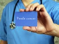 Conceptual photo about Penile cancer with written text Royalty Free Stock Photo