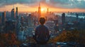 Conceptual photo of person meditating in urban setting to represent World Sleep Day.