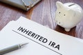 Conceptual photo showing printed text inherited ira Royalty Free Stock Photo