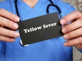 Conceptual photo about Yellow fever with handwritten text