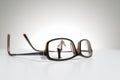 Conceptual photograph of life size glasses Royalty Free Stock Photo
