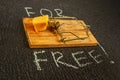 Mouse trap cheese Royalty Free Stock Photo