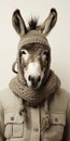 Conceptual Portraiture: A Danish Donkey In A Knit Hat